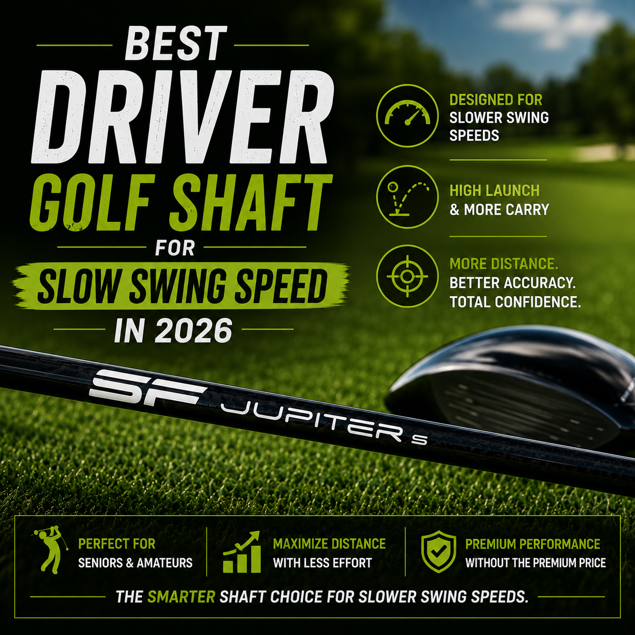 Best Driver Golf Shaft for Slow Swing Speed in 2026