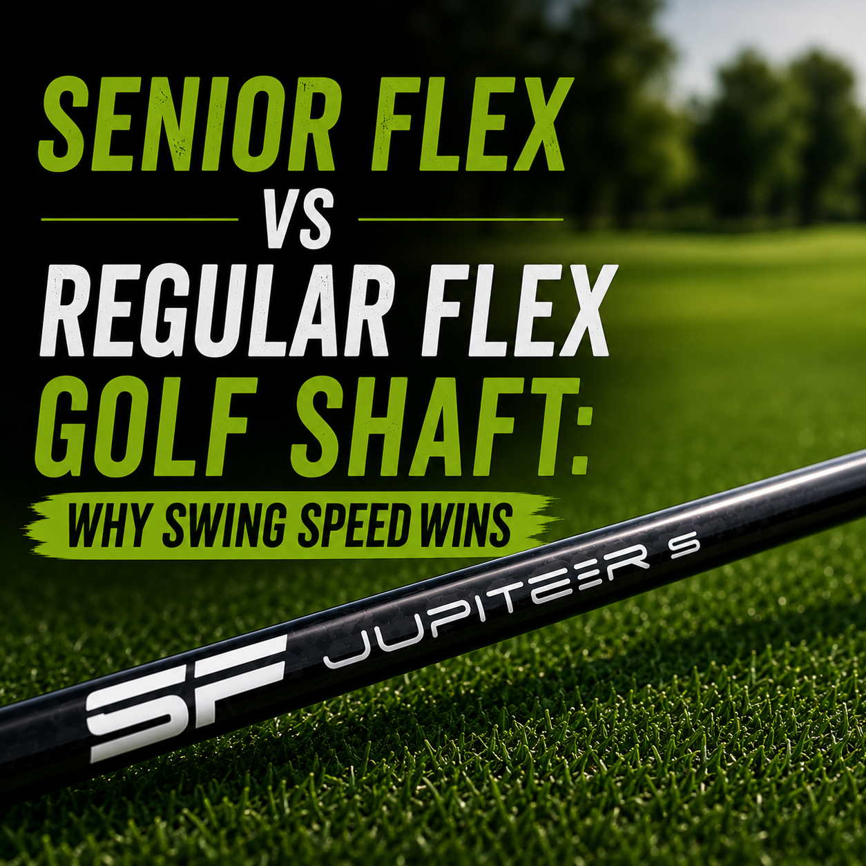 Senior Flex vs Regular Flex Golf Shaft: Why Swing Speed Wins